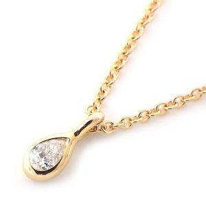 Tiffany By the Yard Pear Shape Diamond Necklace Pink Gold